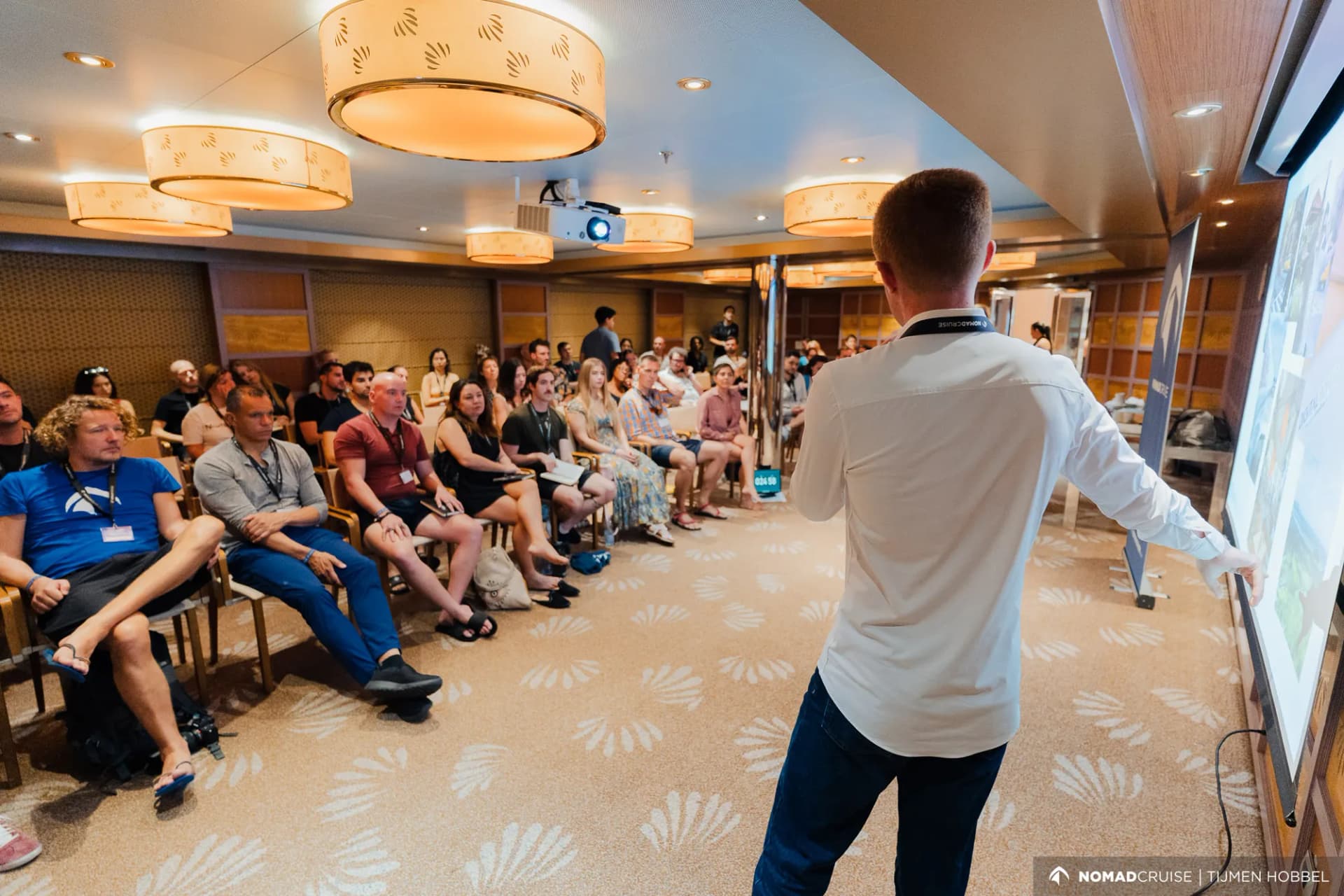 Patrick leading a live workshop